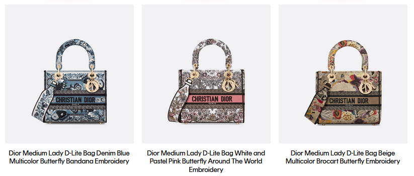 Dior Lady D-Lite Bags